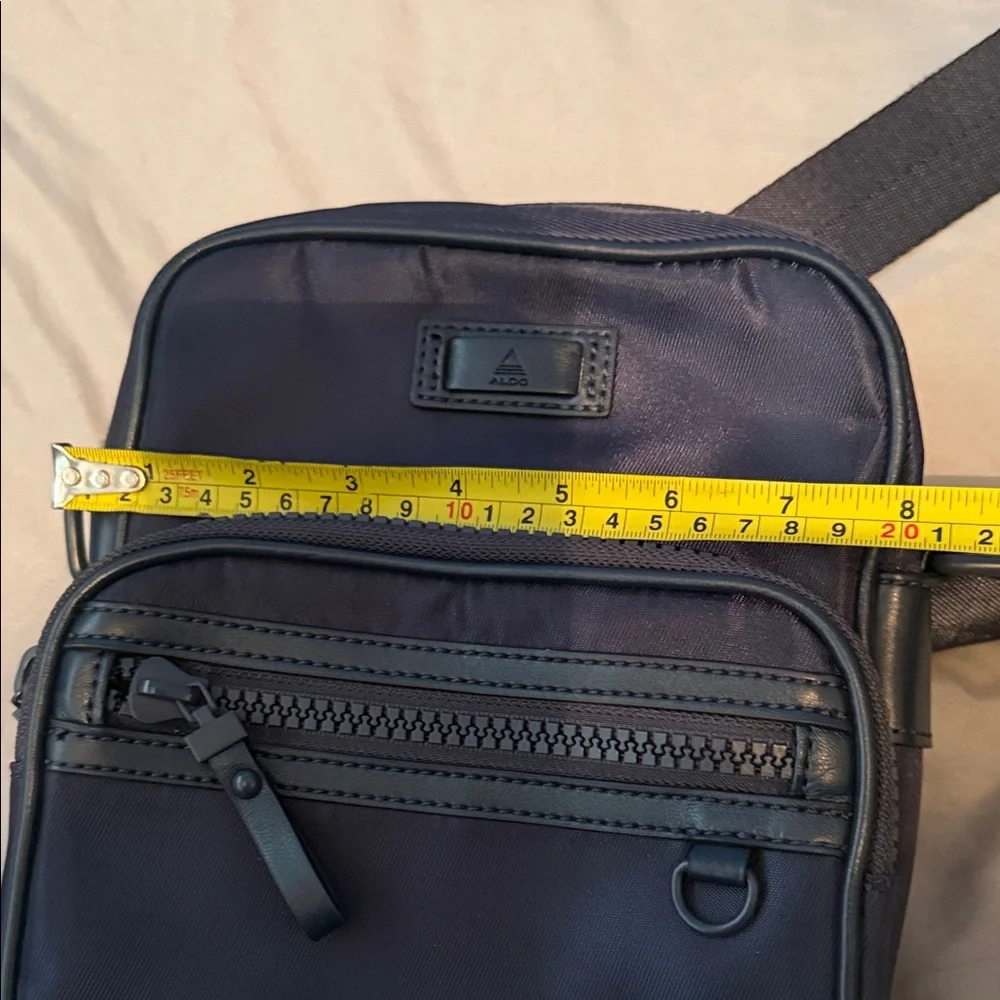 Aldo Navy Crossbody Messenger Bag with Adjustable Strap